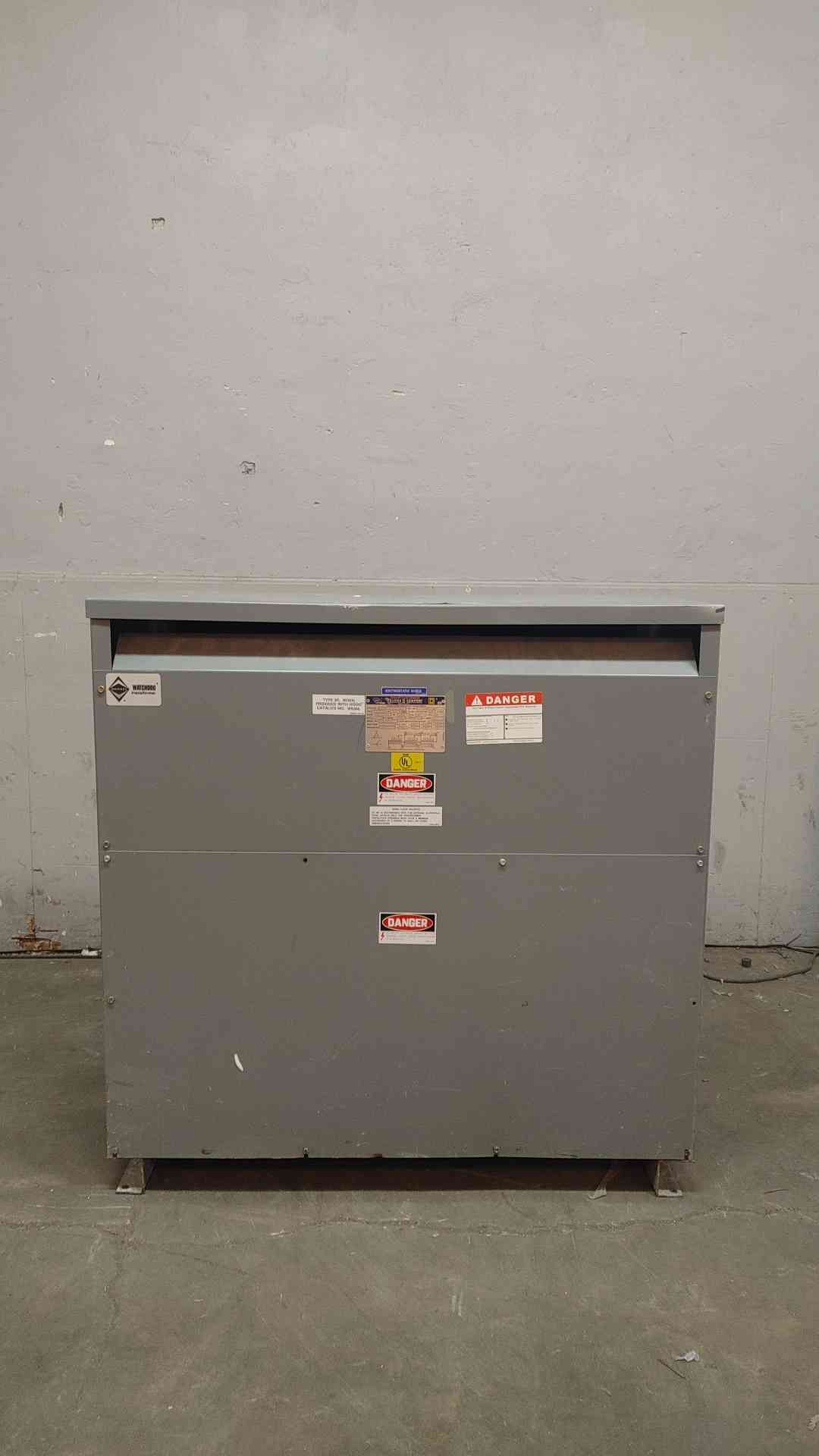 Square D Sorgel Transformer 112.5KVA 3PH 480v x 208Y/120V 112T3HBISNLP (108685)