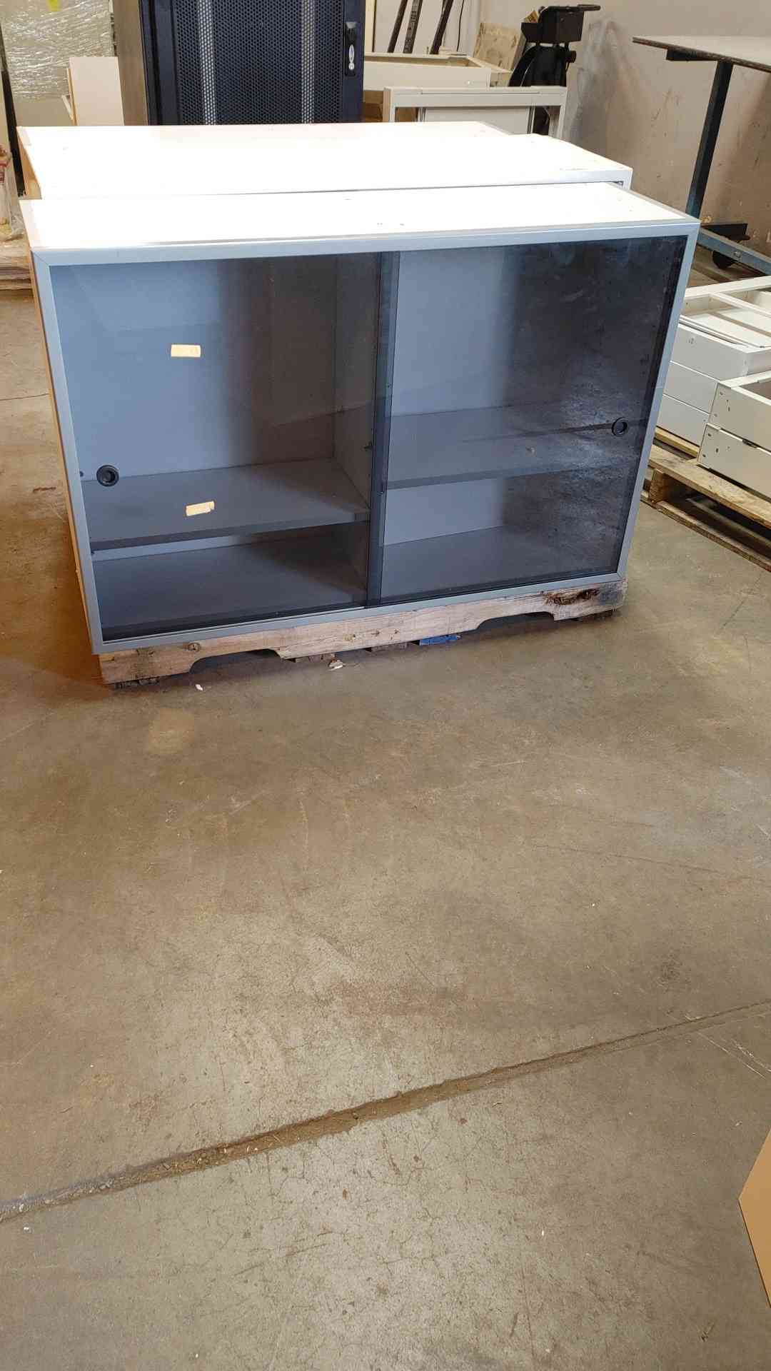 4' Sliding Glass Door Overhead Casework Cabinets (108711)
