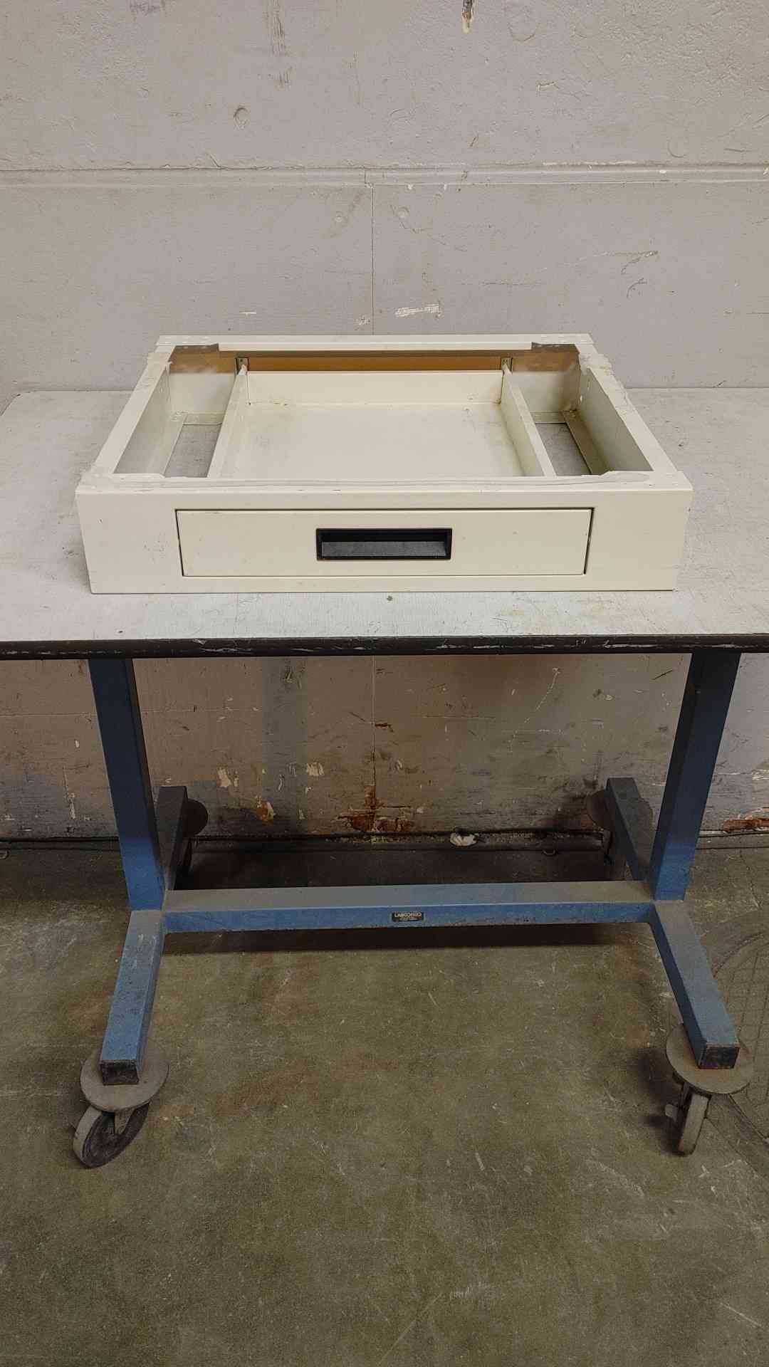 2' Recessed Apron Metal Lab Casework Legroom (108713)