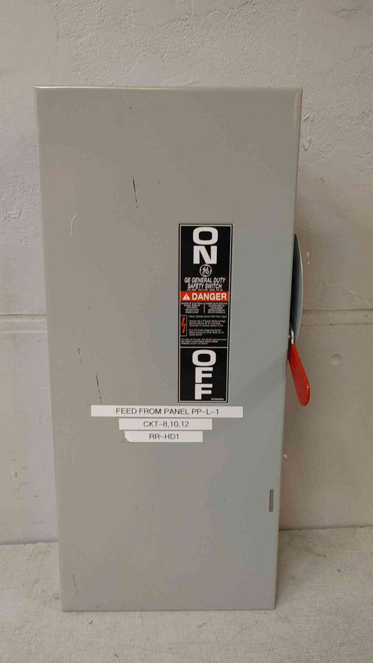 General Electric Safety Switch 100A 240VAC 250VDC TGN3323
