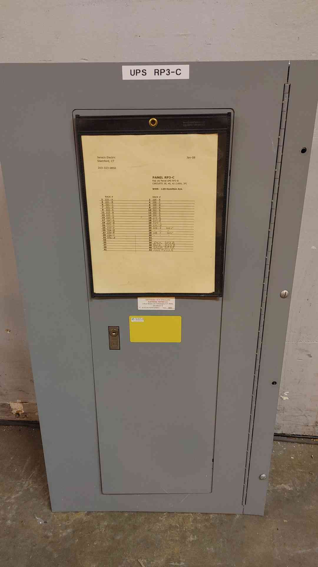 NQOD Square D Breaker Panelboard 208Y/120VAC 100 Amp 3 Phase 4 Wire (108838)