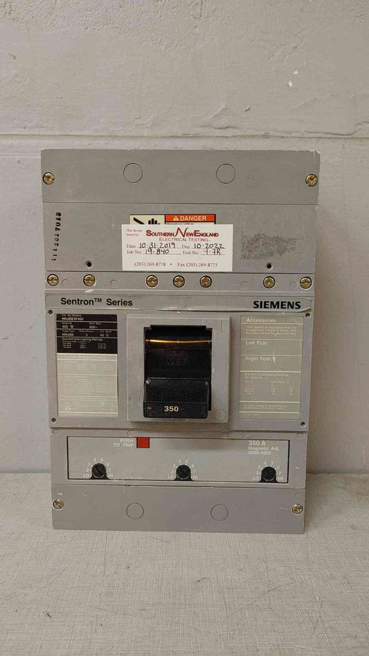 350A Siemens Sentron Series 3 Pole Circuit Breaker HHJD63F400 HHJD6 (108845)