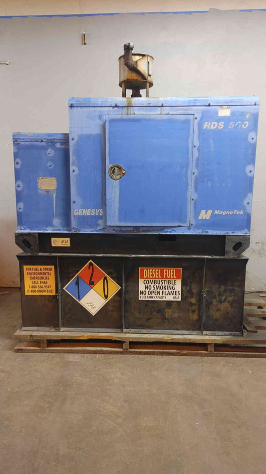50KW Magnetek RDS500 Diesel Generator 1&3PH 554 Hrs TESTED (109016)