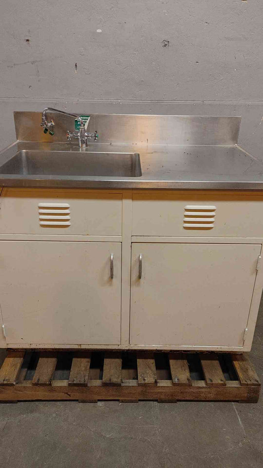 Hamilton 4' Stainless Doors Sink Basin Combo Metal Lab Casework Standing (109147)