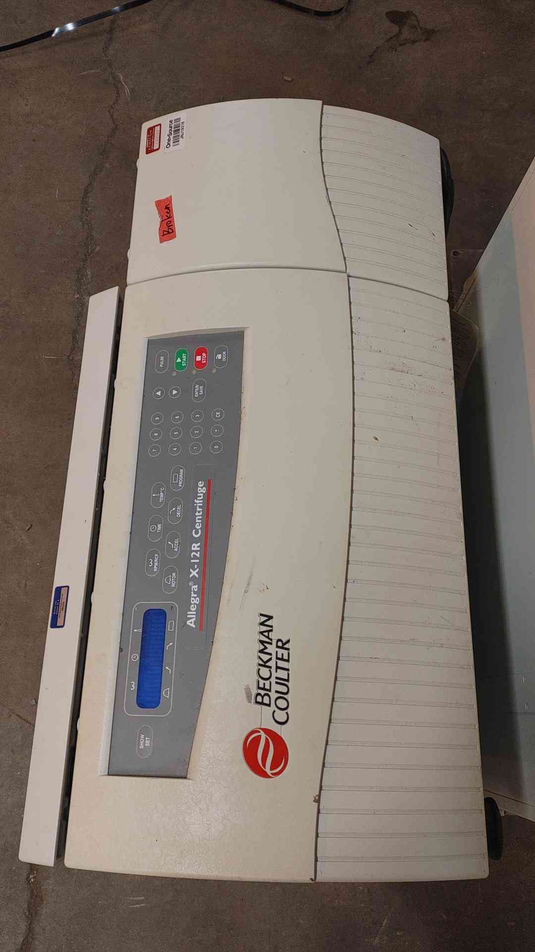 AS-IS Broken Beckman Coulter Allegra X-12R Centrifuge