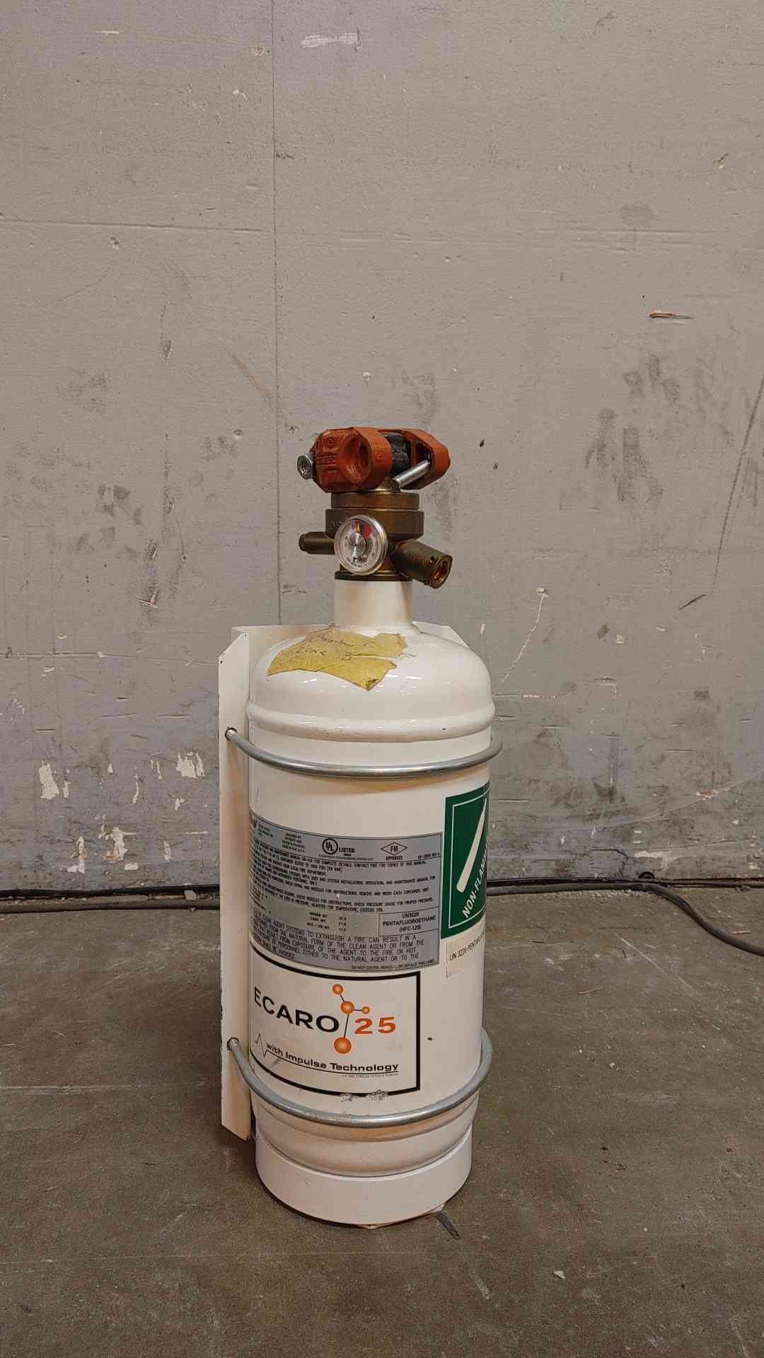 Fike 11LBS Ecaro 25 Clean Agent Fire Suppression Cylinder HFC-125 70-263-D-W (109251)