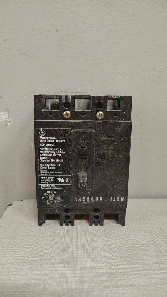Westinghouse 3 Pole Circuit Breaker 150A 600VAC MCP431550CRX (109396)