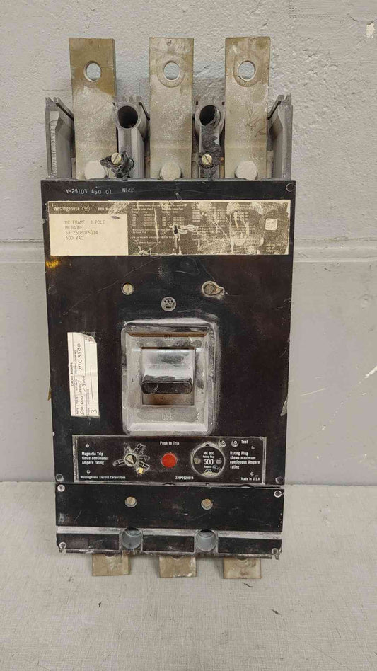 Westinghouse MC3800F 800A 3-Pole 600VAC Circuit Breaker - Built for Reliability
