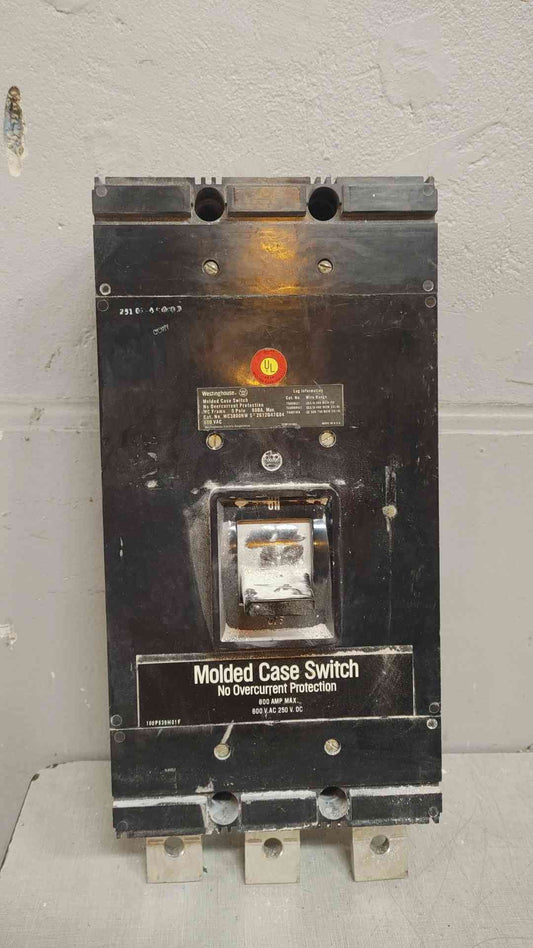Westinghouse 3 Pole Circuit Breaker 800A 600VAC MC3800NW (109416)