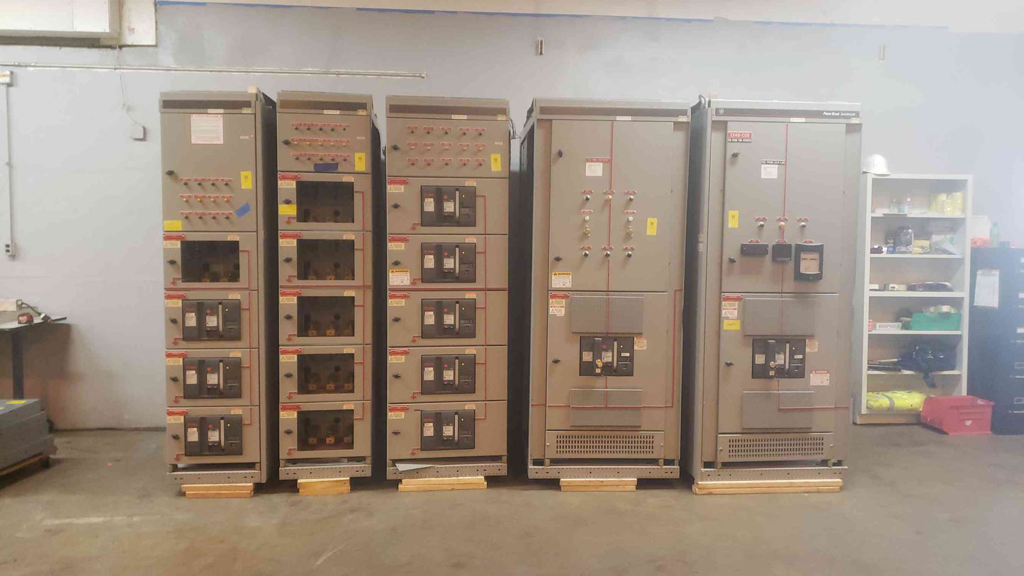 GE 4000A Power Break Switchboard Switchgear 5 Sections 2 Main 3 Dist (SKU: 109438)
