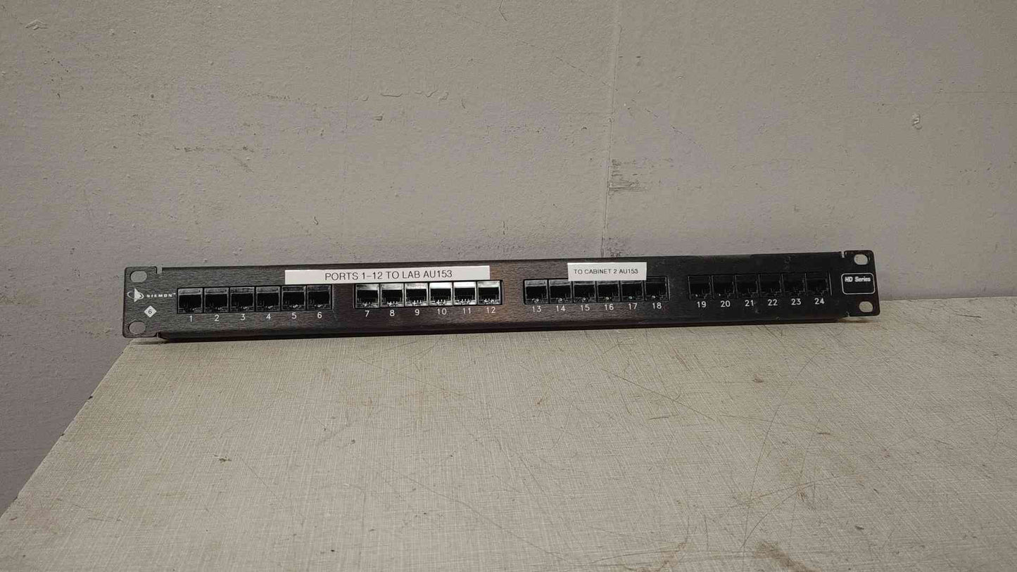 Siemon 24 Port Patch Panel HD6-24 (109460)