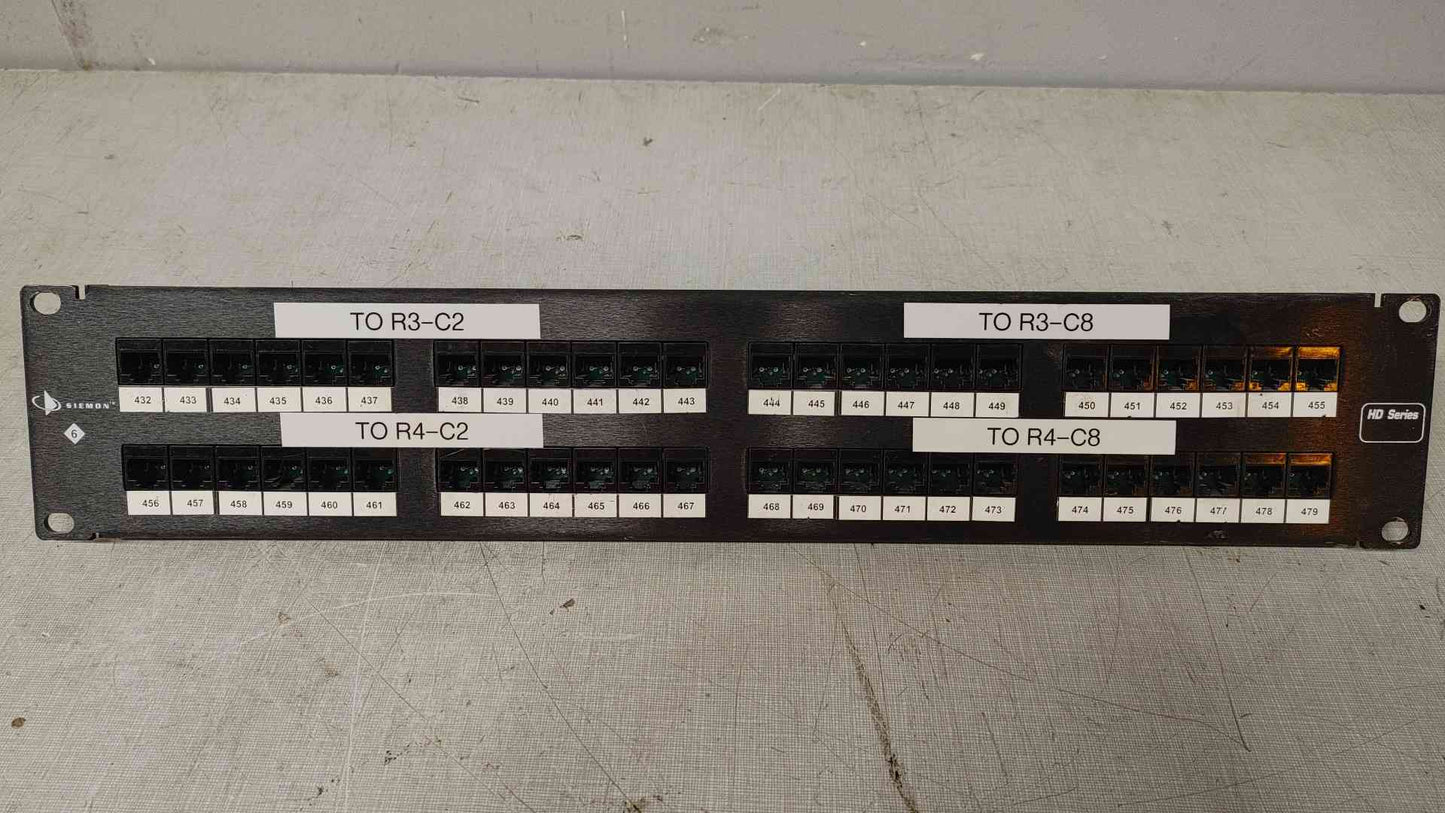 Siemon HD Series 48 Port Patch Panel HD6-49 (109461)