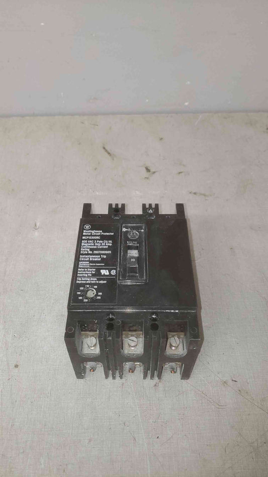 Westinghouse 30A 600VAC 3 Pole Breaker MCP13300RC (SKU: 109594)