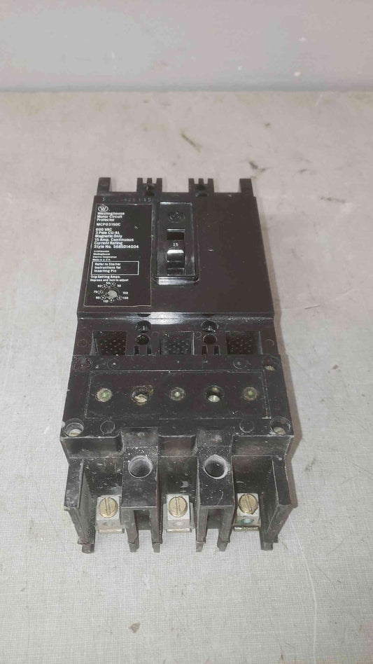Westinghouse 15A 600VAC 3 Pole Breaker MCP03150C (SKU: 109595)