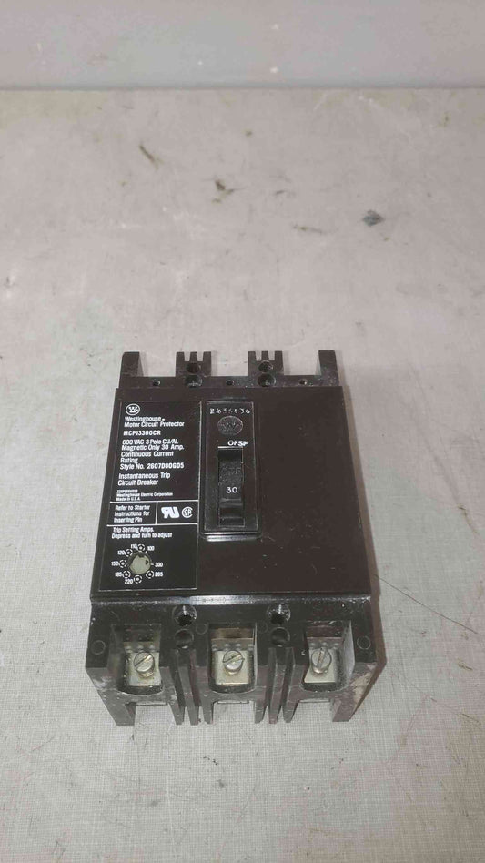 Westinghouse 30A 600VAC 3 Pole Breaker MCP13300CR (SKU: 109604)