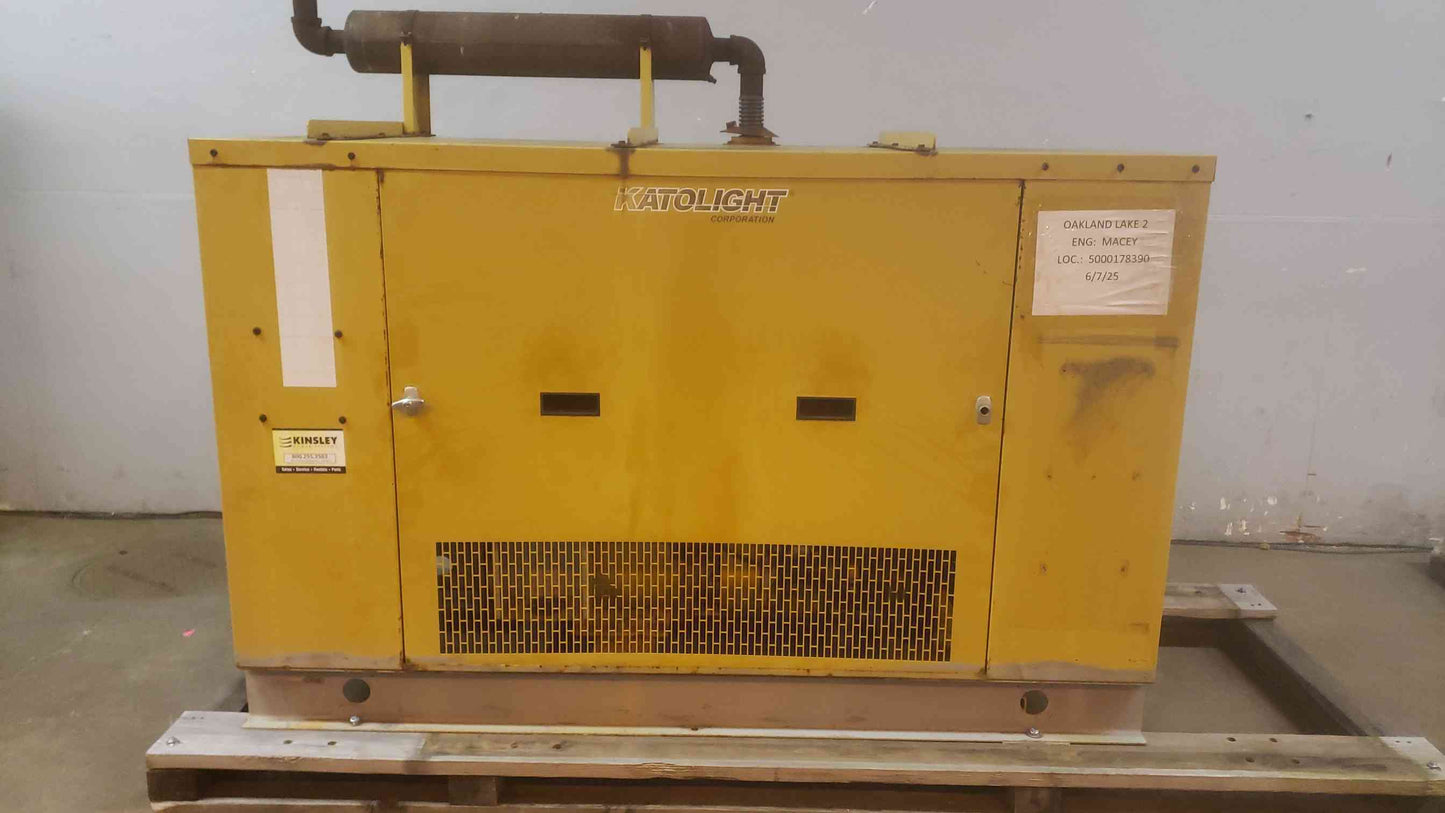 35KW Katolight N35FPG4 1&3PH Nat Gas LP Generator 163 Hrs 4.3L Engine TESTED (SKU: 109786)