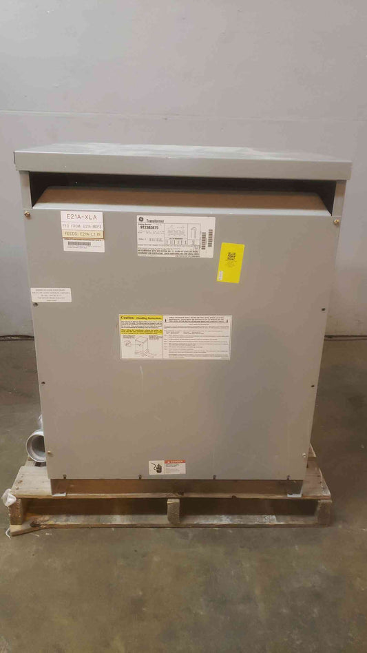 GE 112.5KVA 3PH 480V x 208/120v Dry Type Transformer 9T23B3875 (SKU: 109827)