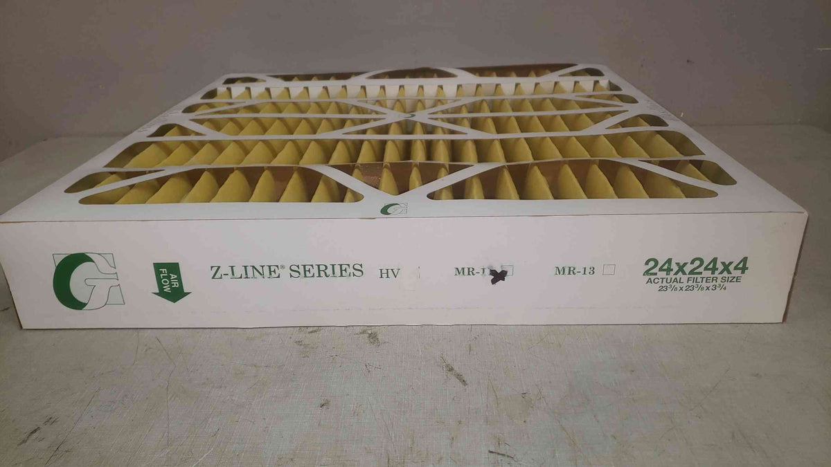 NEW Box of 6 Glasfloss 24x24x4 Merv 11 MR-11 Pleat M1124244 (SKU: 109870)