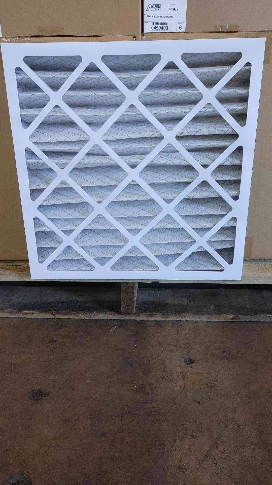 New Box of 6 Air Guard DP Max 20Ã—20Ã—4 MERV 8 Air Filter 0450403(SKU: 109885)