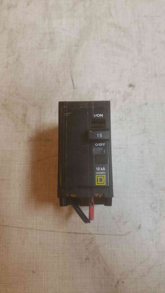 Square D 15A 2 Pole Breaker (SKU: 110128)
