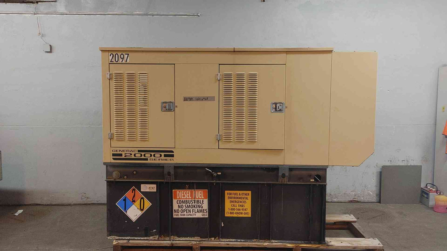 35KW Generac 99A08562-S Diesel Generator Daewoo 1PH 1500Hrs Tested & Video (SKU: 110177)
