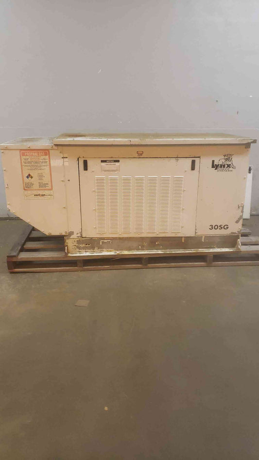 30KW Lynx 30SG LP Nat Gas Generator 1006 Hrs. (SKU: 110401)