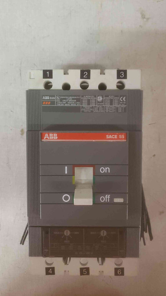 ABB 300A 3 POLE UNIT 600VAC/600VDC CIRCUIT BREAKER SACE S5(SKU: 110466)