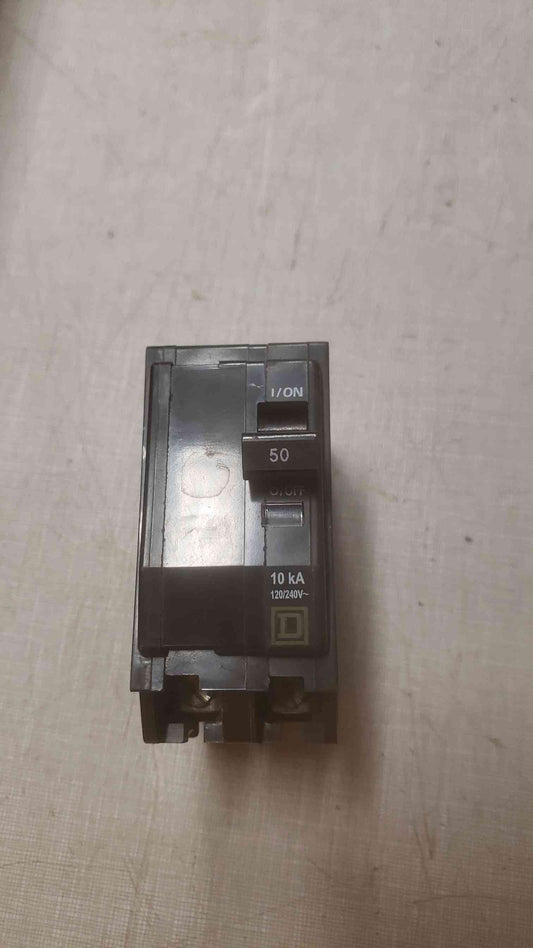 SQUARE D 2Pole 50A 120/240V CIRCUIT BREAKER M-1332(SKU: 110537)