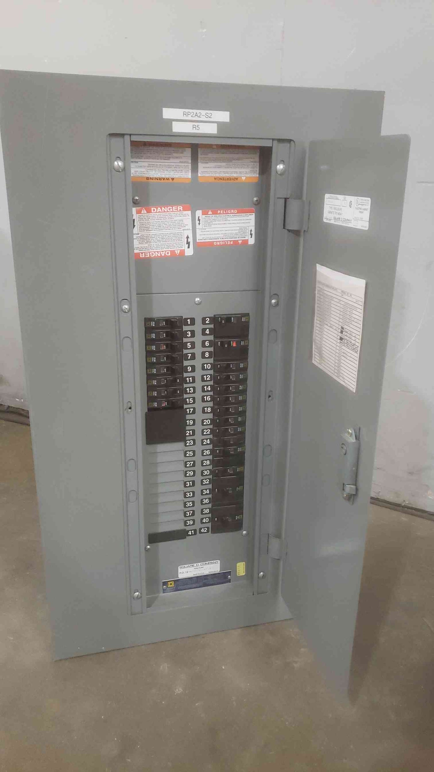Square D NQOD Complete Panelboard 225A 42-Cir 3PH 4W 208Y/120V 240V Box & Trim (SKU: 110593)