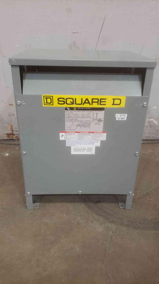 SQUARE D 30kVA 480V x 208/120v 60Hz 3PH General Purpose Transformer CAT NO. EE30T3H(SKU: 110614)