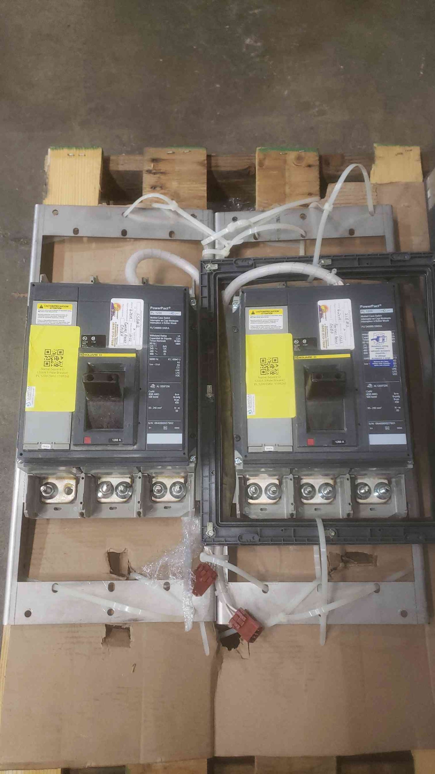 Square D 1200A PowerPact 3 Pole Breaker PL1200 PLF34000S12ABUL (SKU: 110926)