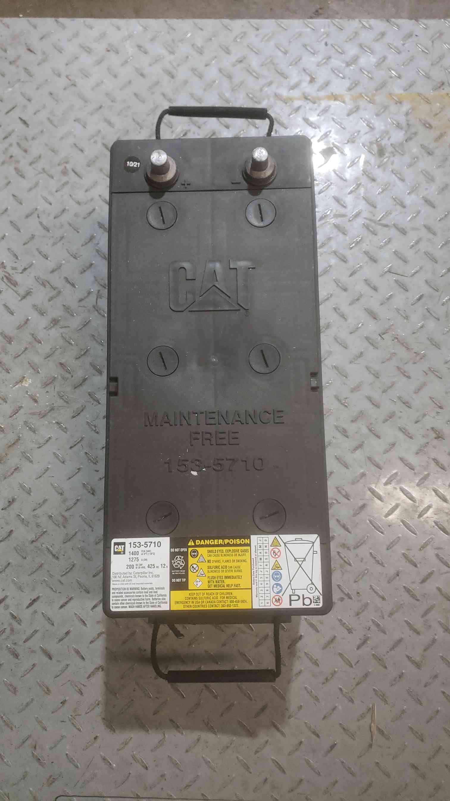 CAT 12V BATTERY 153-5710 1400CCA Generator Battery (SKU: 110965 ...