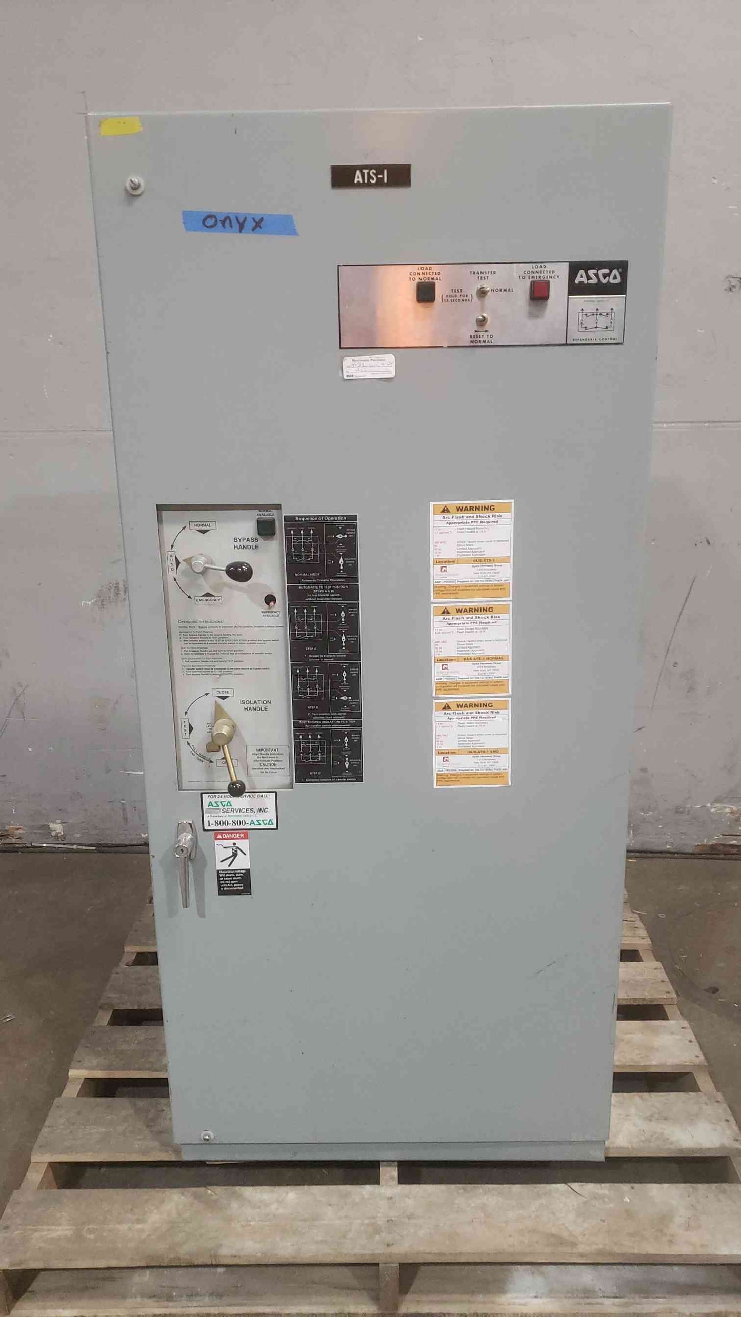 ASCO ATS 962 260A 480V 480/277V 60Hz Automatic Transfer Switch(SKU: 111032)