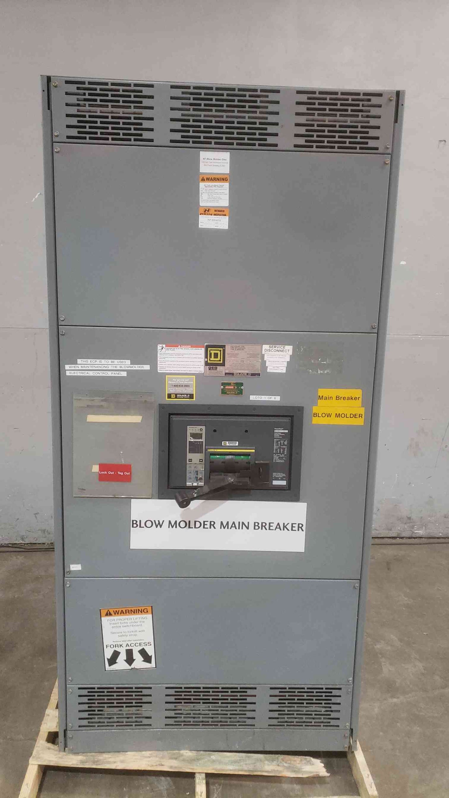 1000A QED SQUARE D Power Style Disconnect Switch 480/277V 3PH 4W 21095757-004(SKU: 111101)