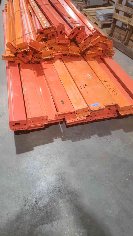6"x3"x147" Pallet Racking Horizontal Beams Orange (SKU: 111111)