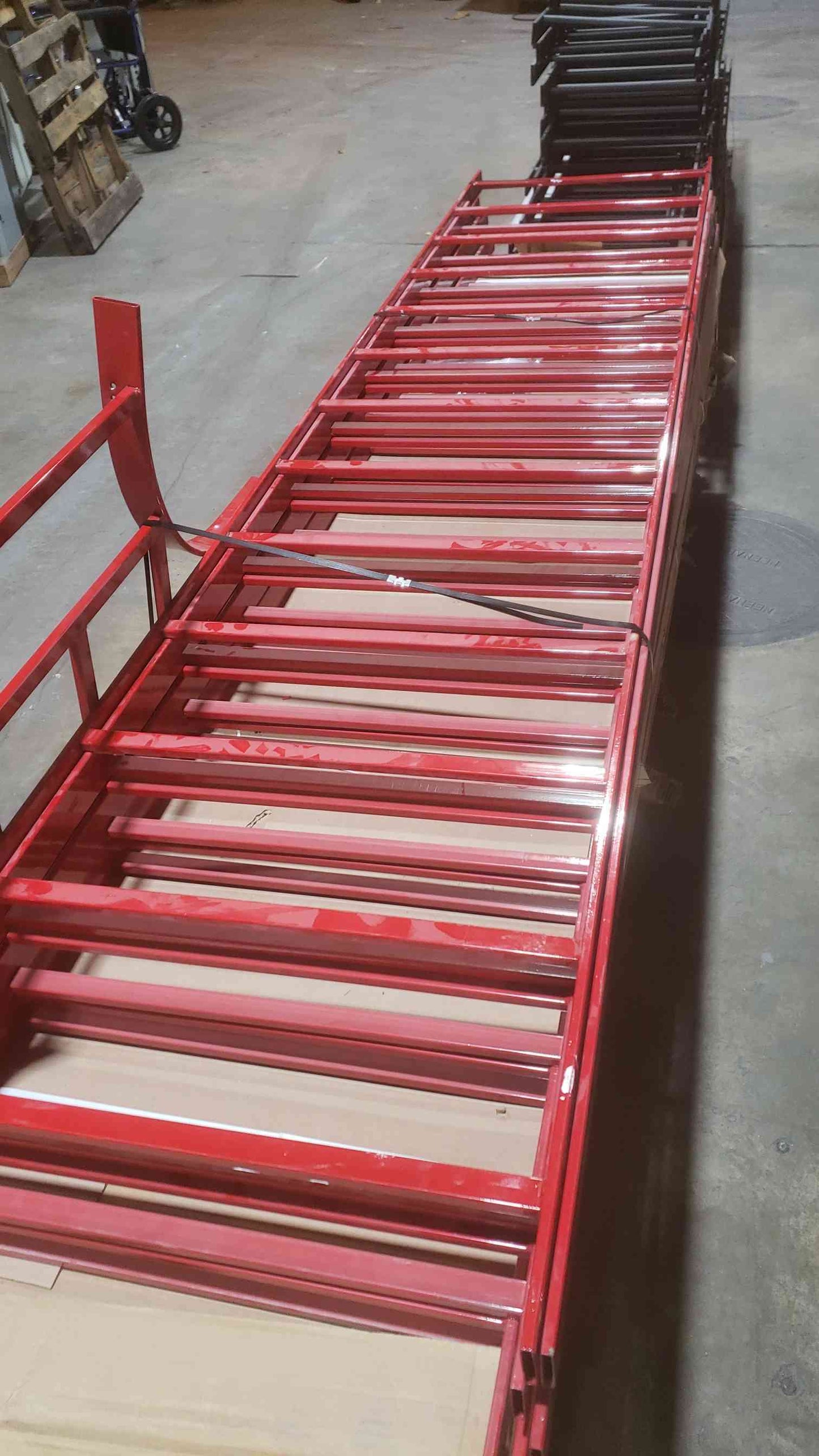 2'x10'x2" Ladder Racking Cable Management Red (SKU: 111113