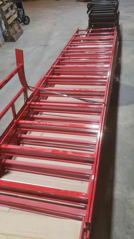 2'x10'x2" Ladder Racking Cable Management Red (SKU: 111113