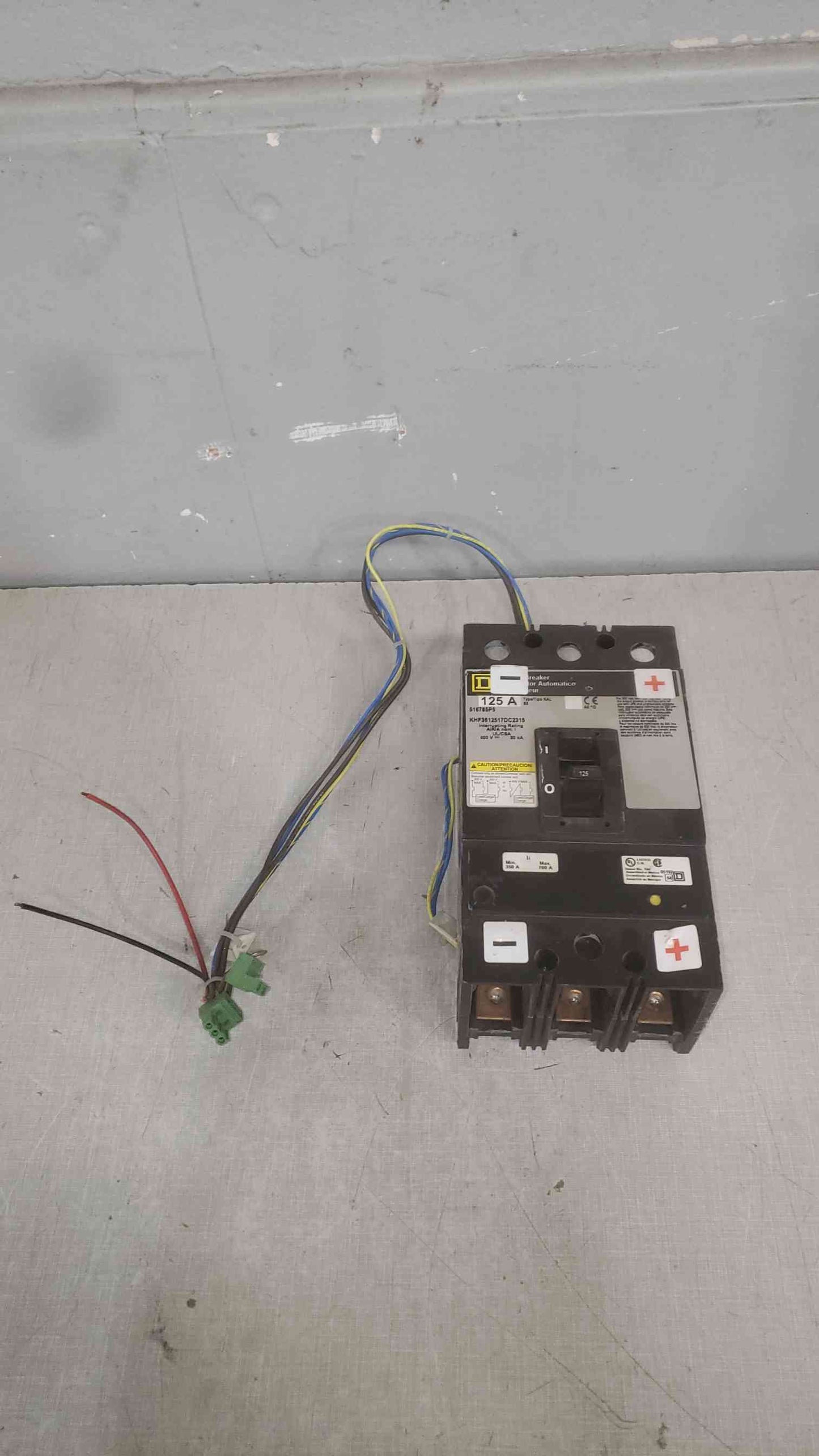 Square D 125A 3P 500V Breaker KHF3612517DC2315 (SKU: 111176)