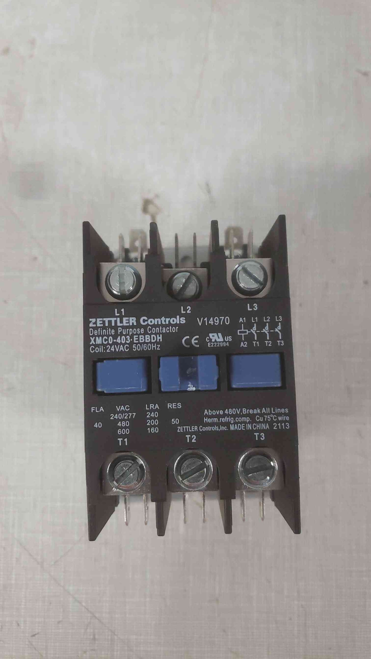 ZETTLER Controls Definite Purpose Contactor XMCO-403-EBBDH(SKU: 111225)