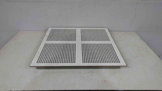 2x2 White Perforated Raised Floor Tile Tate (SKU: 111380)