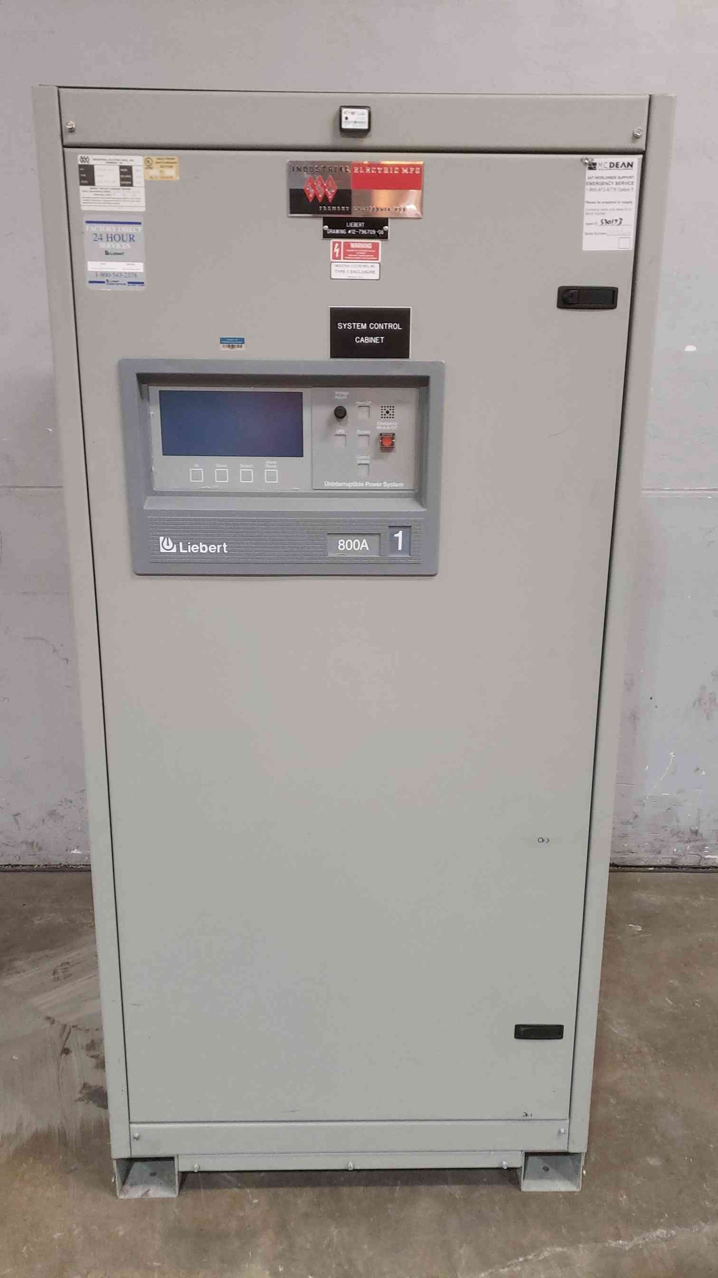 Liebert SCC 480/277 800A 3PH 4W UPS USCCT08A364069 Control Cabinet (SKU: 111479)