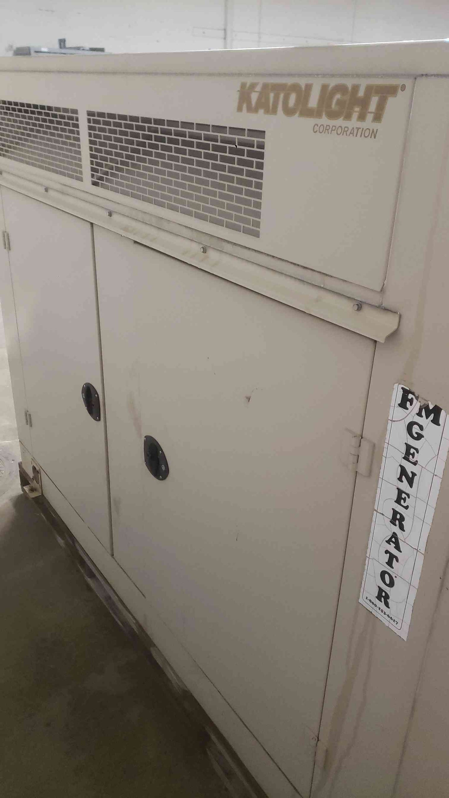 30KW KATOLIGHT 3PH Nat Gas LP Generator N30FPG4 312Hrs TESTED (SKU: 111465)