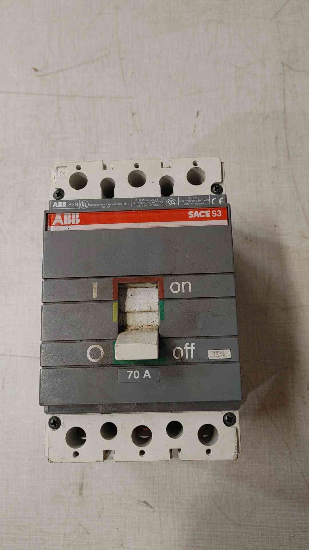 ABB 70A 600VAC 3Pole Circuit Breaker(SKU: 111497)