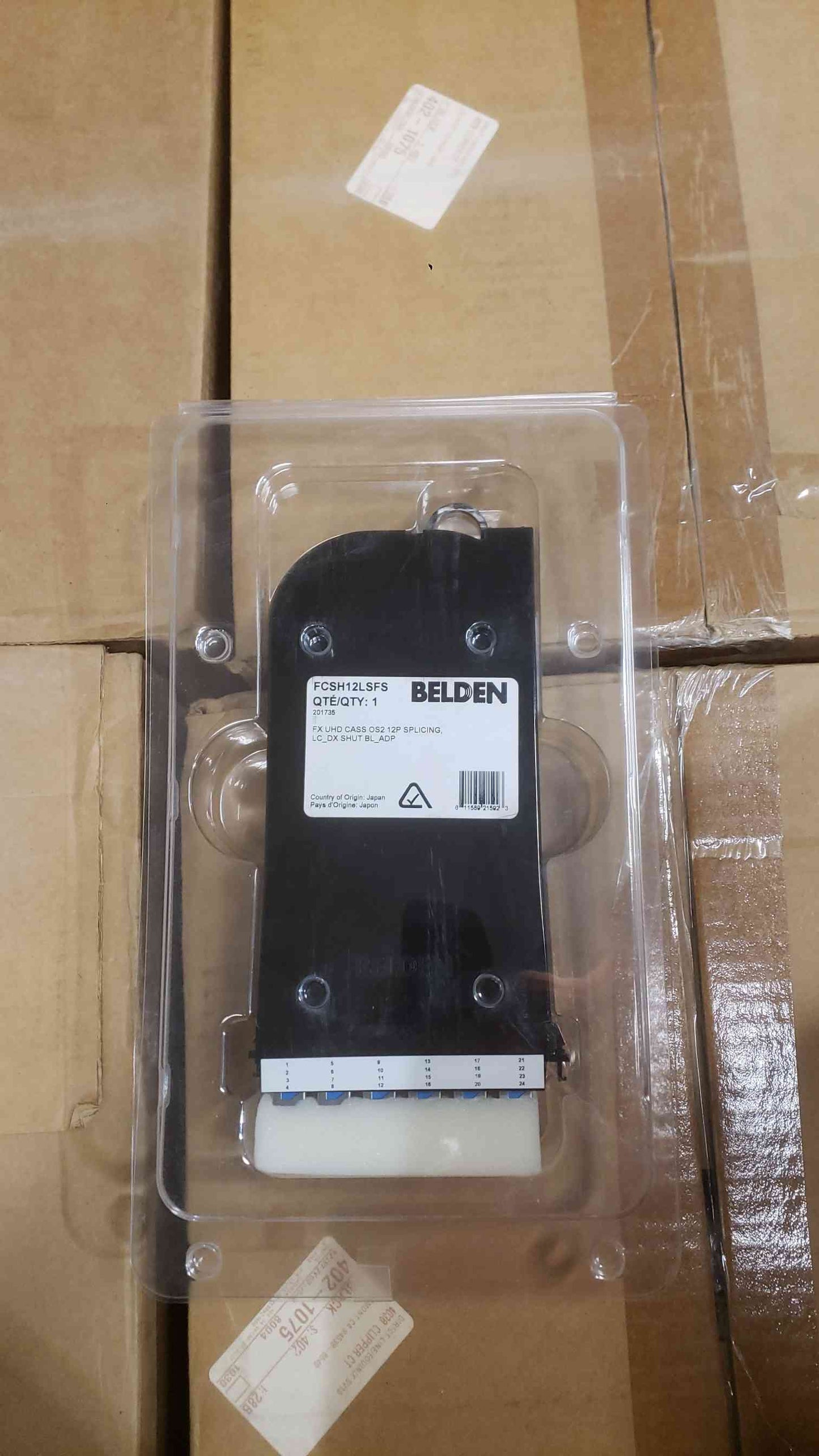 NEW Box Of 10 Belden FX UHD Splice Cassette 12P SPLICING, LC_DX Shut BL_ADP FCSH12LSFS
