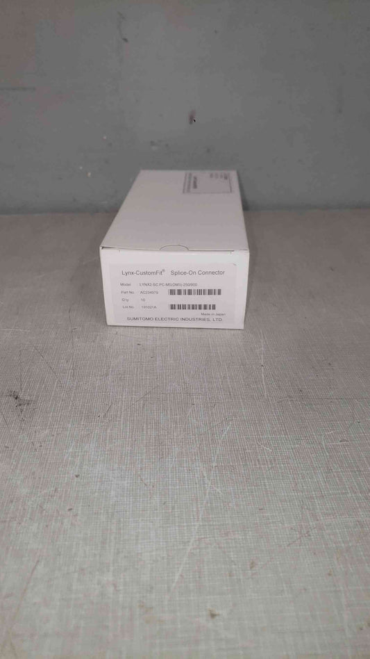 New Sumitomo Electric Box Of 10 Splice-On Connector LYNX2-LC.PC-M5(OM3)-250/900 (SKU: 111651)