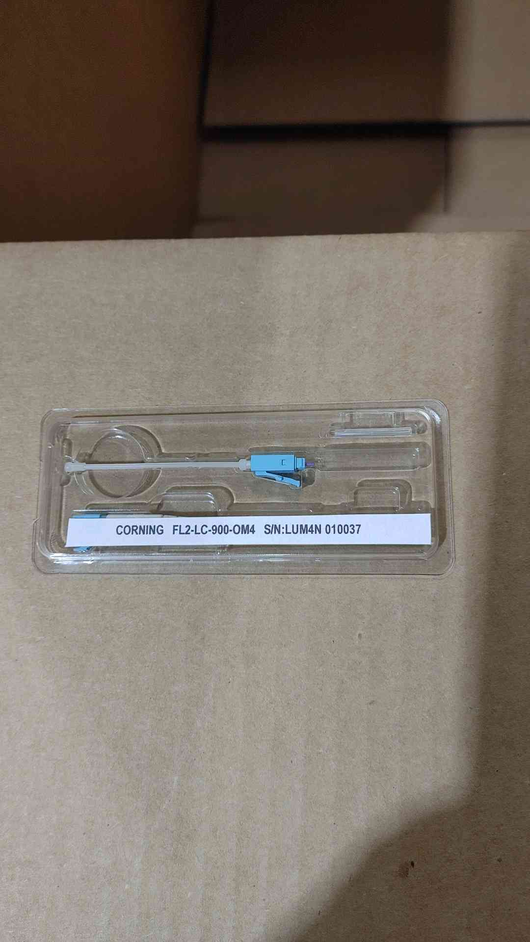 New Corning FuseLite 2 LC 900-OM4 splice-on fiber optic connector(box of 25)(SKU: 111677)