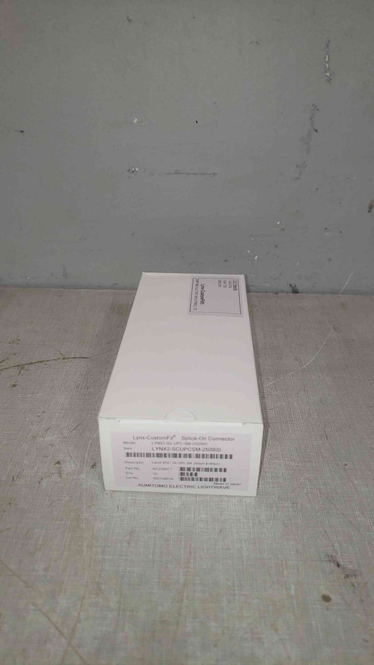 NEW Box Of 10 Sumitomo Electric Splice-On Connector LYNX2-SCUPCSM-250900 (SKU: 111678)