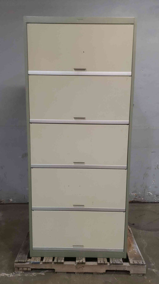 Green 42" Five Tier Filing Cabinet (SKU: 111855)