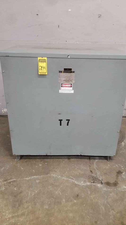 Square D 225KVA 480-208Y/120 3PH Transformer 225T3HNV (SKU: 111882)
