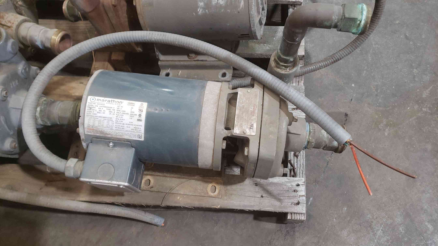 Marathon 3HP 230/460 3PH Motor & Pump UVB 145TTDR5503DB P (SKU: 111917)